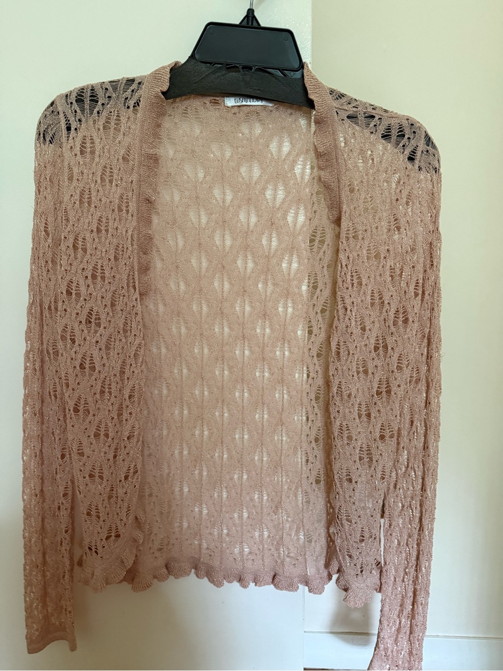 Made in Italy!  Silk Elegant Open Knit Women's Cardigan